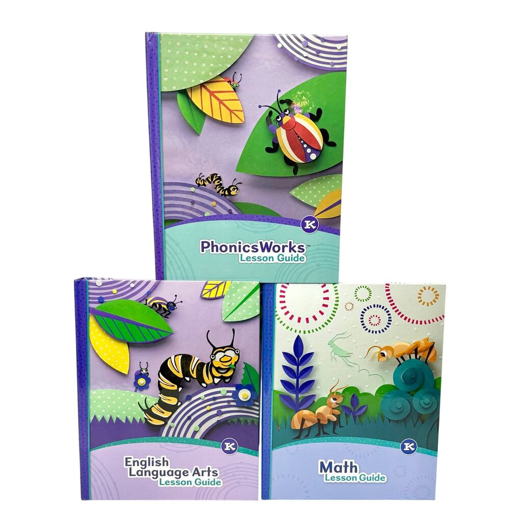 Phonics Works Homeschool Lesson Guides Math English Phonics Books Lot of 3